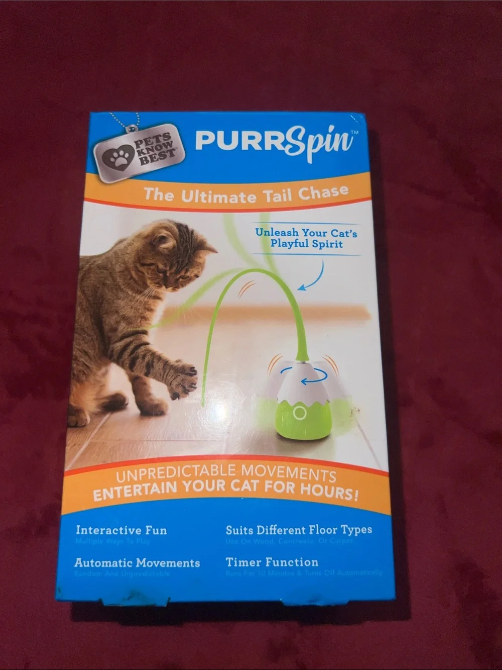 PurrSpin Interactive Cat Toy - New in box.